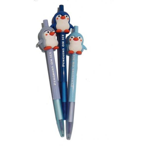 Długopis ścieralny Flexi Abra Kolori Klik Penguin niebieski Penmate Tadeo