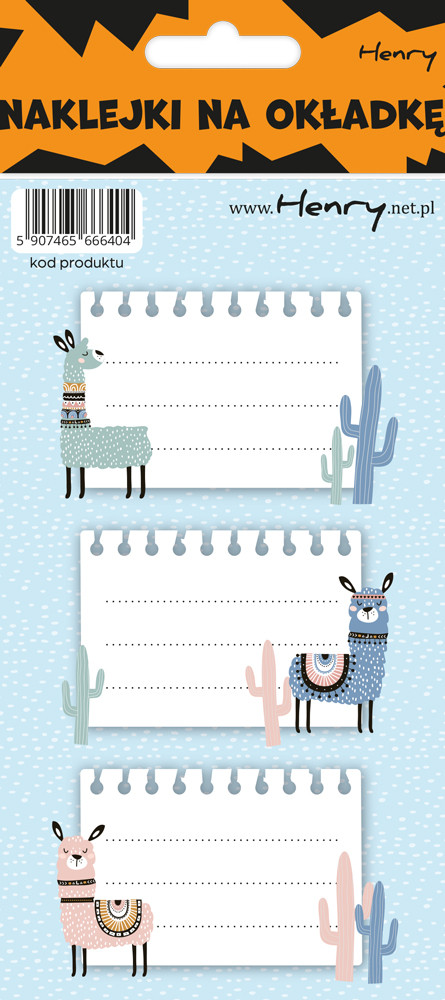 Naklejki na okładkę Lama Henry