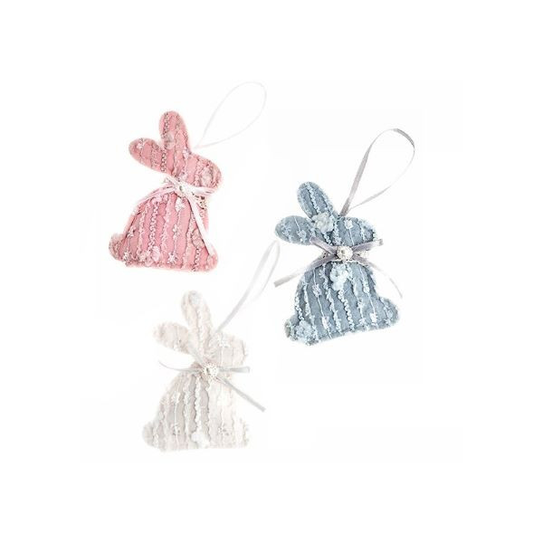 Zawieszki Króliczki 11cm 3szt pastelowe DPWL-062 Dalprint