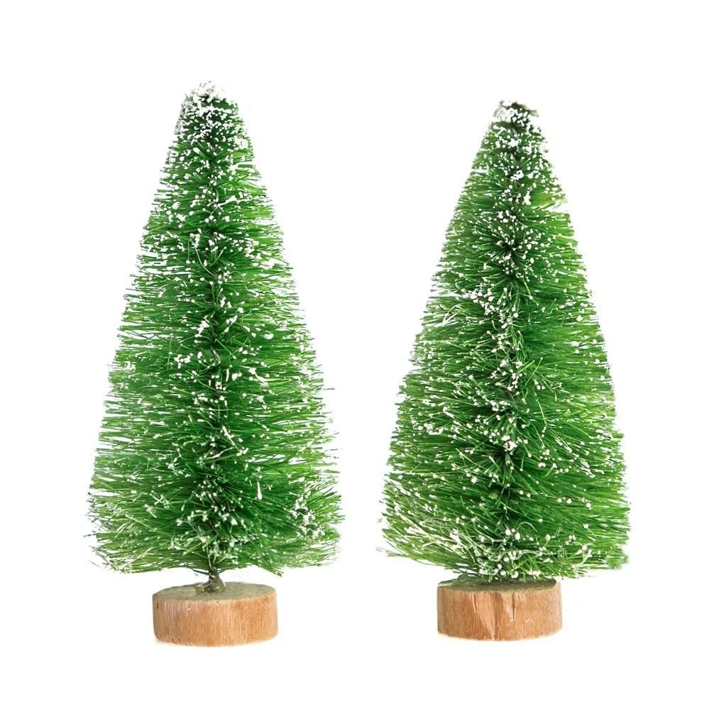Choinki dekoracyjne 8cm 2szt zielone CEOZ-207 Dalprint