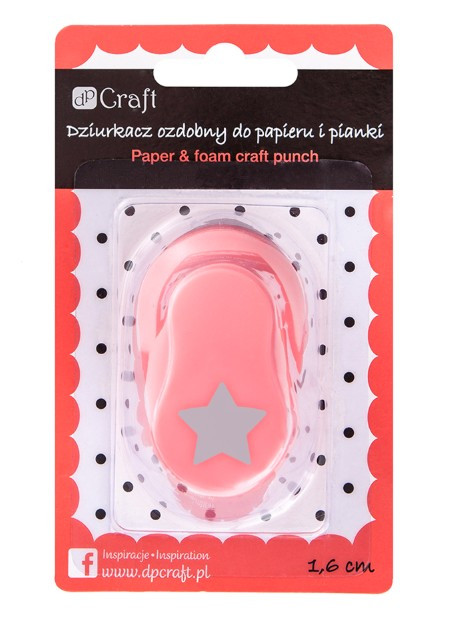 Dziurkacz ozdobny do papieru i pianki 1,6 cm GWIAZDA  JCDP-105-005 Dalprint