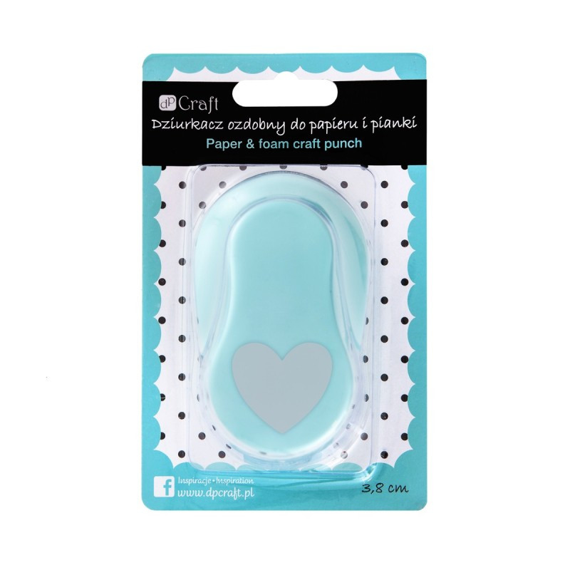 Dziurkacz ozdobny do papieru i pianki 3,8 cm SERCE  JCDP-115-010 Dalprint