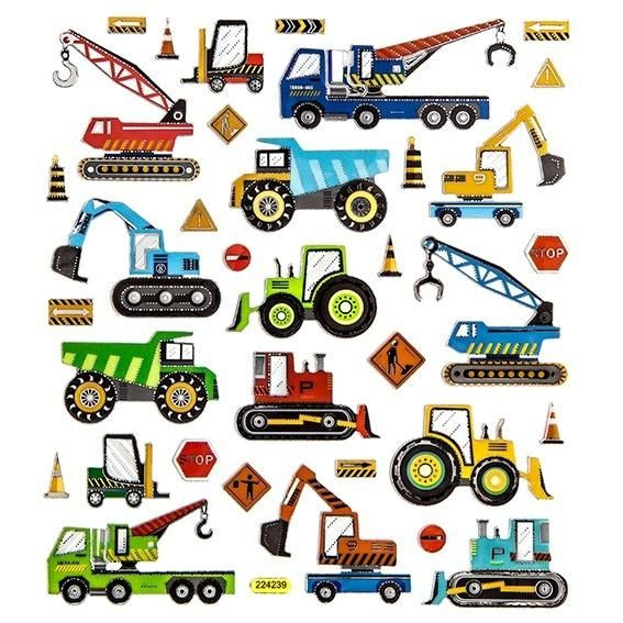 Naklejki - Pojazdy budowlane (35szt) DPNK-232 Dalprint