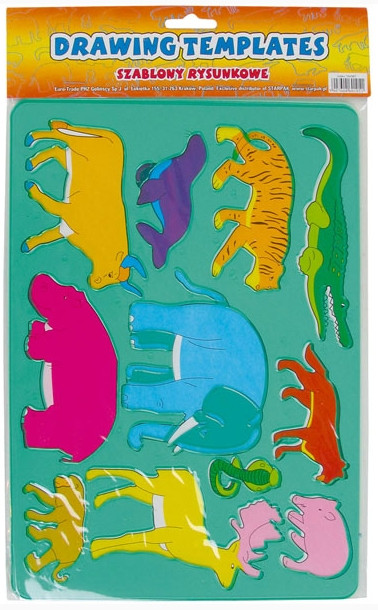 Szablon plast. 180x260 Zwierz. 164367 Starpak