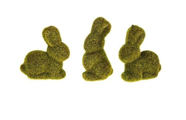 Króliczki welurowe 3szt Wielkanoc SKE1 Brewis