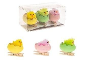 Kurczaczki w skorupce na klamerce SKE3 box (3) Wielkanoc Brewis