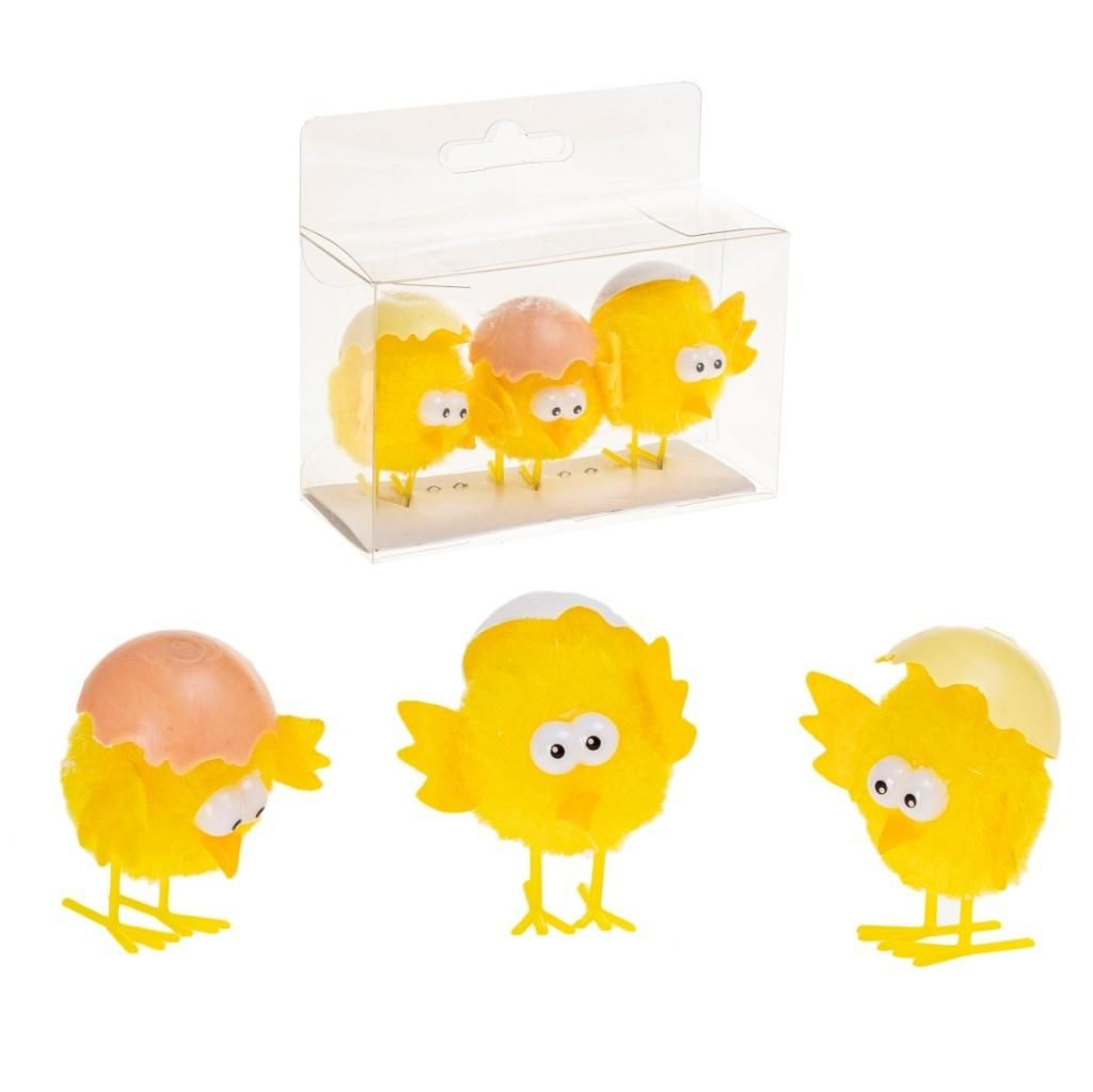 Kurczaczki 6cm 3szt box SKE10 Wialkanoc Brewis