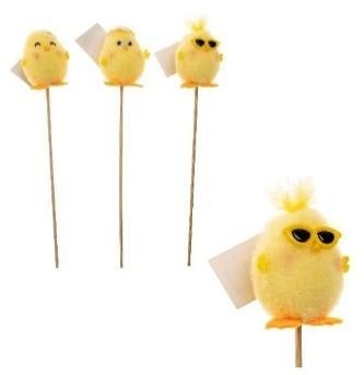 Kurczaczki na piku 6cm SKE11 Wielkanoc Brewis