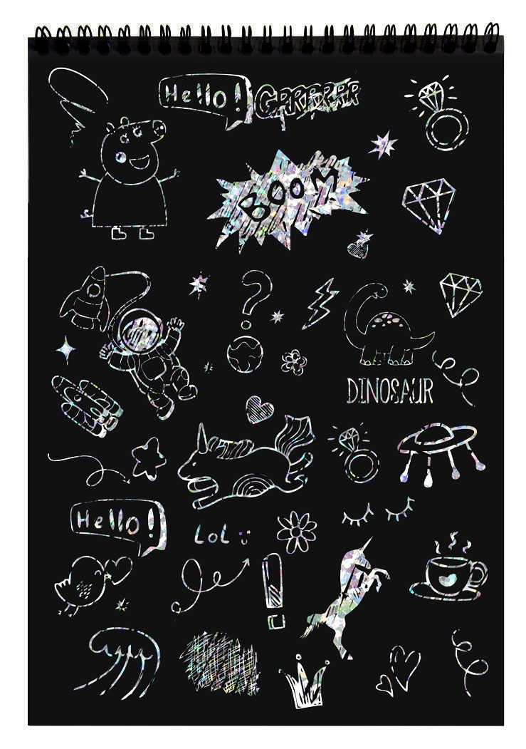 Notes A4 wydrapywanka holograficzna 0105-0039 Incood