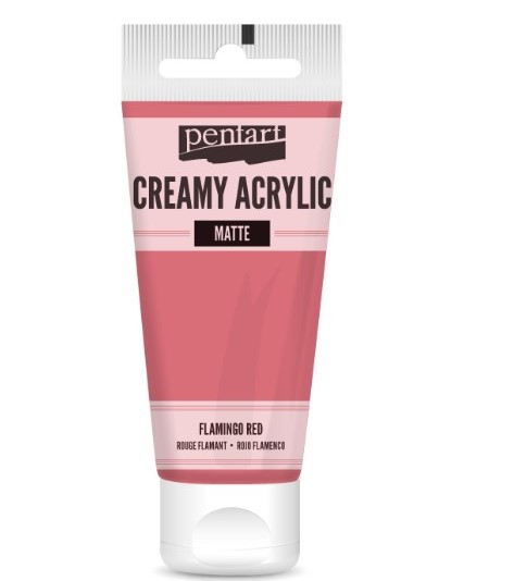 Farba Pentart akrylowa cream mat 60ml flaming czerwona (29674) 511-244 Usługi Rynkowe