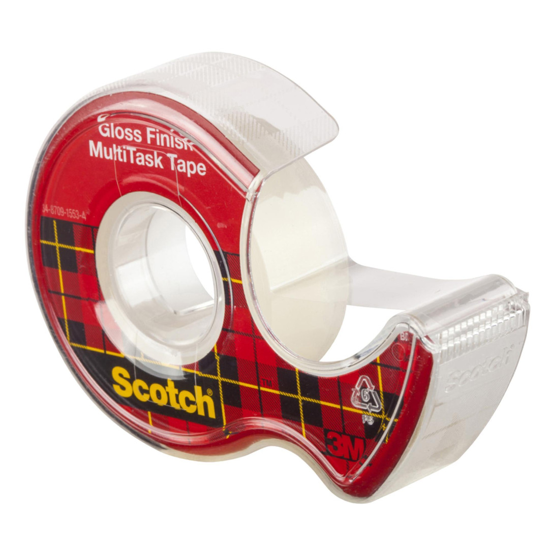 Taśma klejąca Scotch Crystal 19mmx7,5m krystalicznie przezroczysta w podajniku