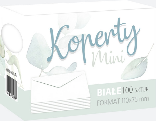 Koperty białe mini 110x75 (100szt) Pol-Mak