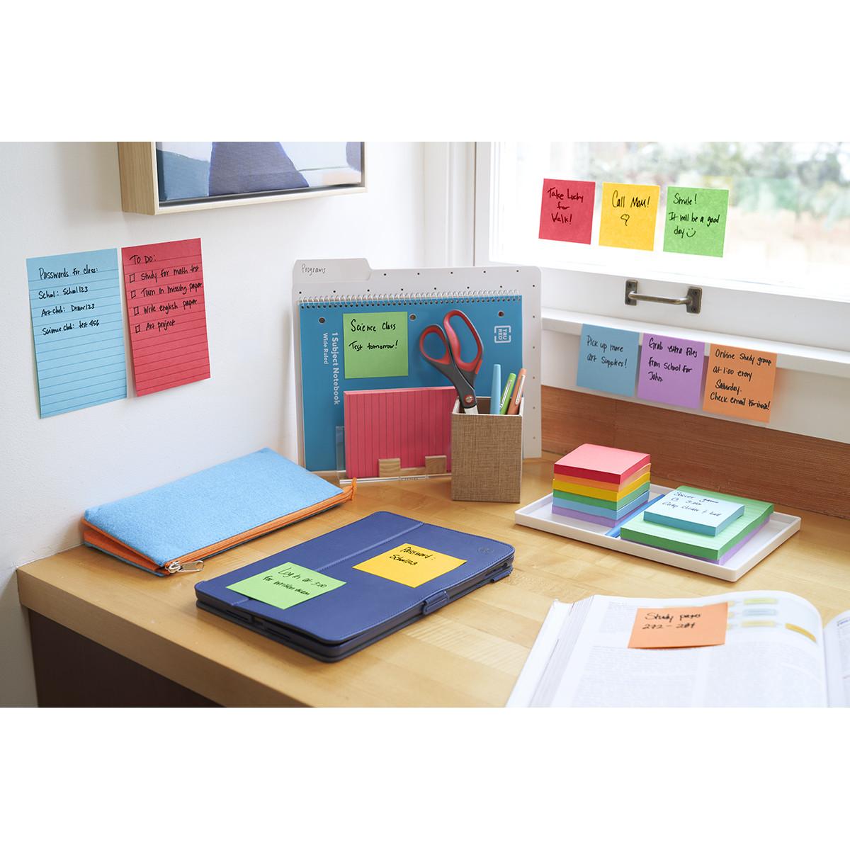 Karteczki samoprzylepne Post-it Super Sticky Playful 76x76mm 6x90k