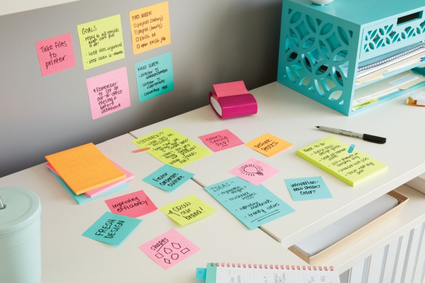 Karteczki samoprzylepne Post-it Super Sticky Cosmic 76 x 127 mm 6 x90 karteczek