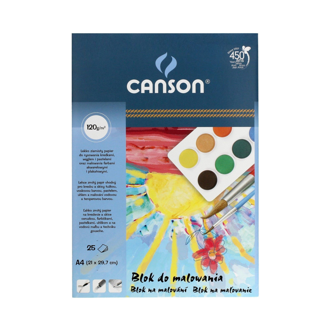 Blok rysunkowy Canson. A4/25k. 120g