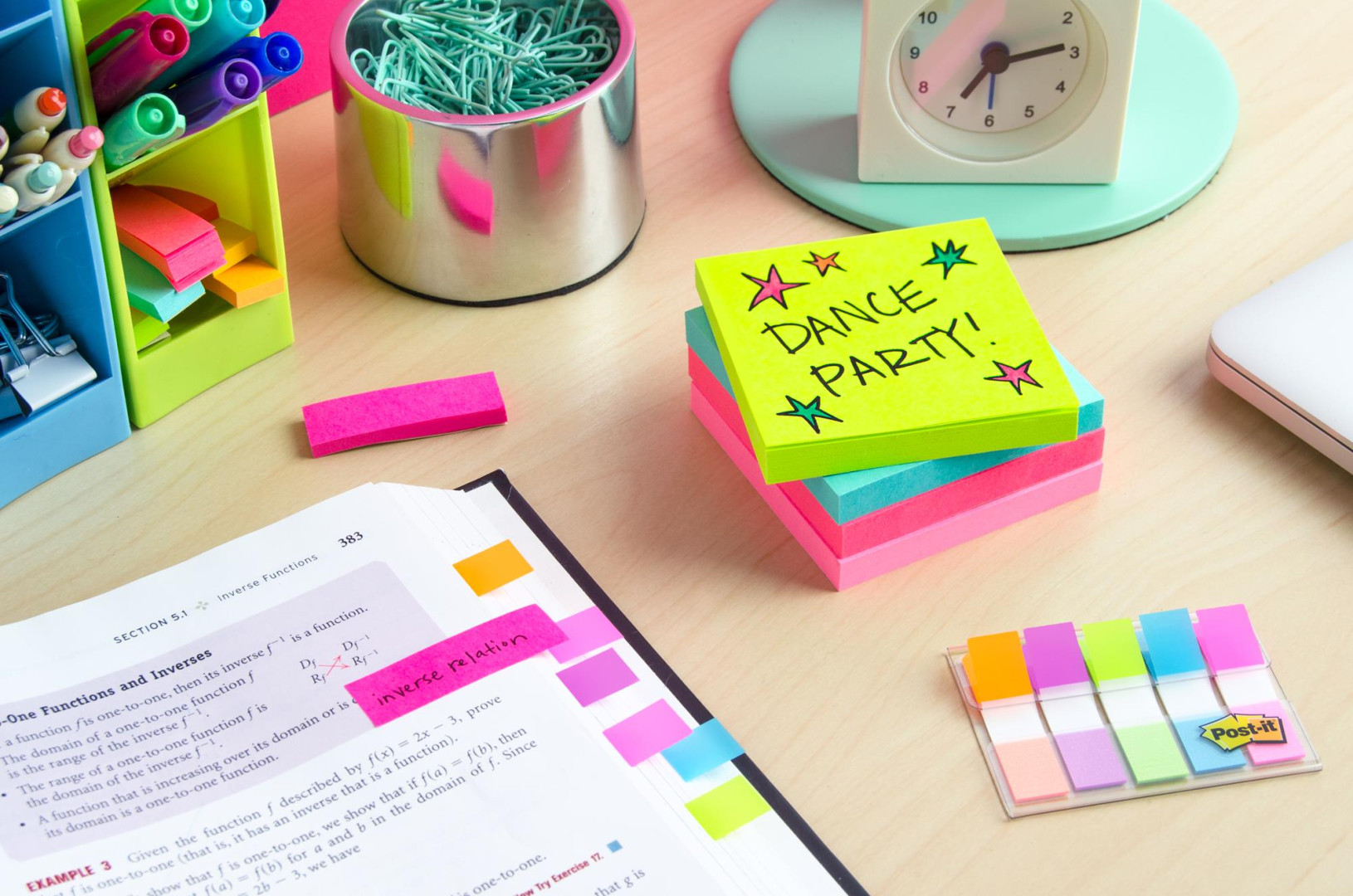 Zakładki indeksujące Post It 22,2x73mm neonowe 3x50k