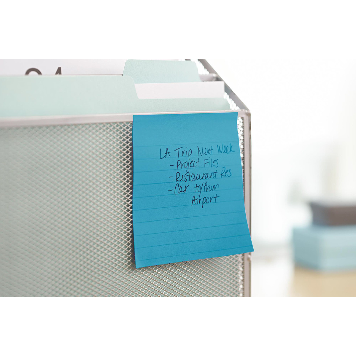 Karteczki samoprzylepne Post-it Super Sticky XL Oasis w linię 101x101mm 3x70