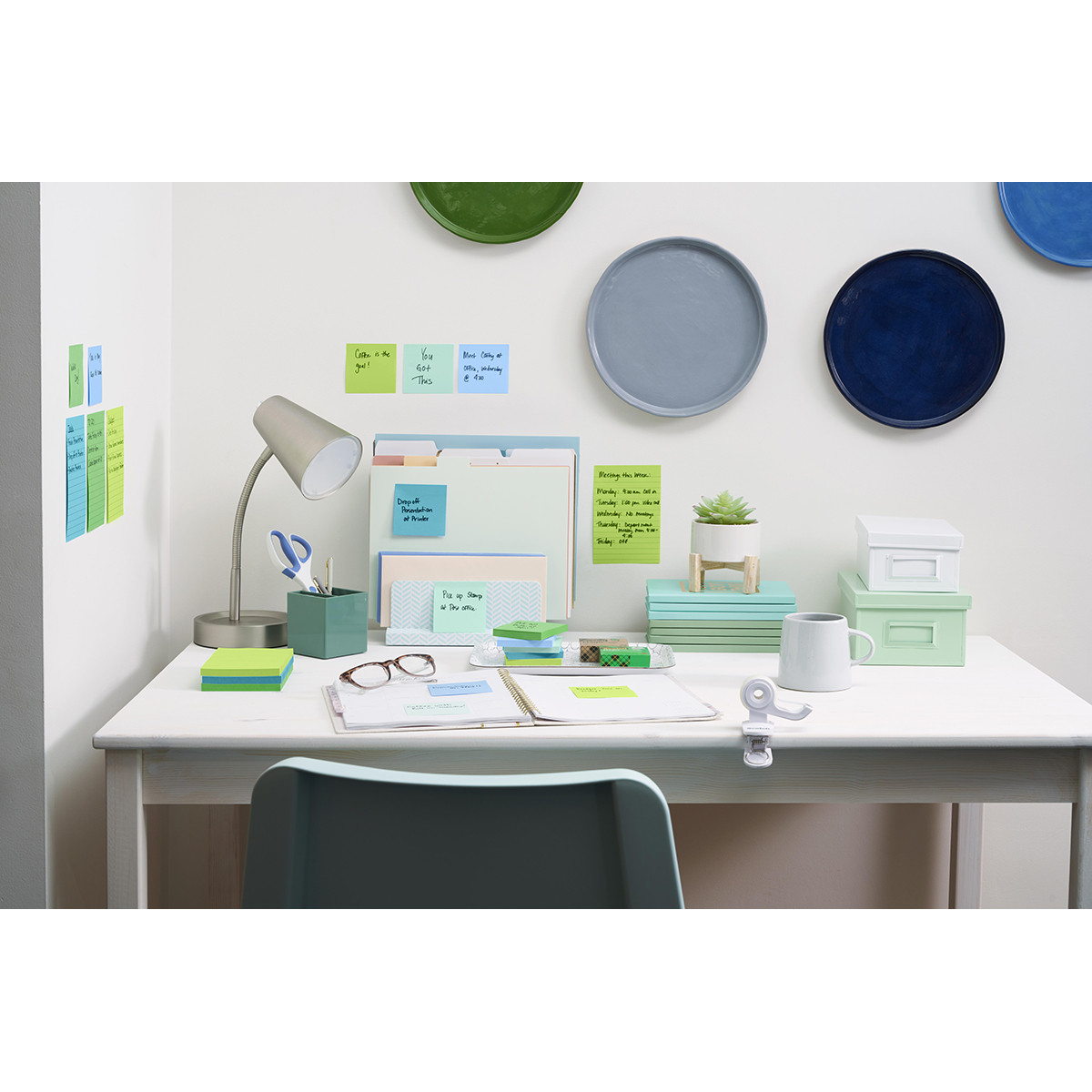 Karteczki samoprzylepne Post-it Super Sticky XL Oasis w linię 101x101mm 3x70