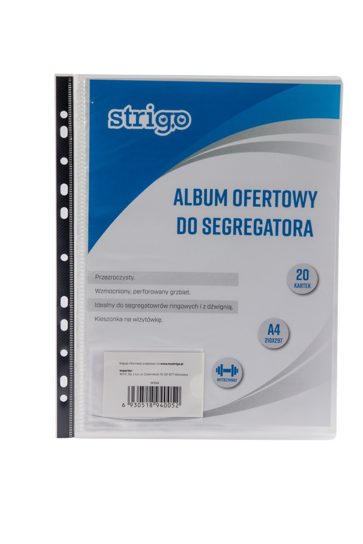 Album ofertowy do segregatora PP A4/20 Strigo
