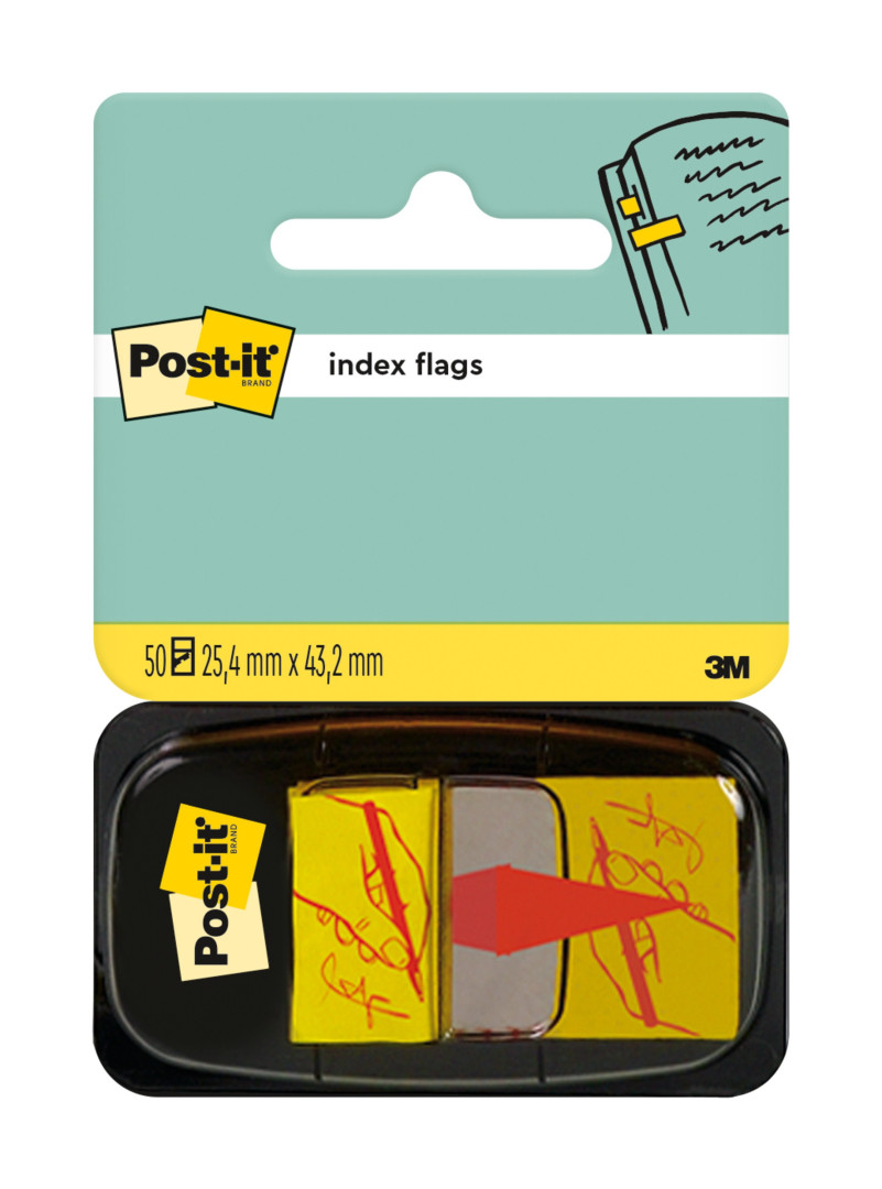 Zakładki Post-it Podpisz tutaj 25,4x43,2mm 50szt