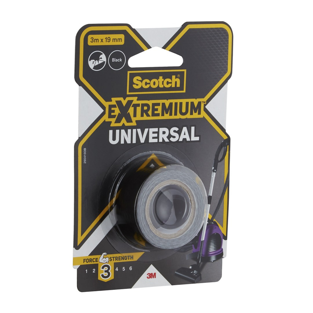 Taśma naprawcza uniwersalna 3mm x 19mm czarna Scotch