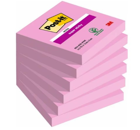 Notes samoprzylepny 76x76 różowy 90k. Post-It