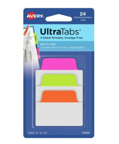 Zakładki indeksujące Ultra Tabs 50,8x38  neon 74753 Avery Zweckform
