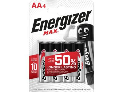 Bateria Energizer Max alkaiczne AA LR6 (4)