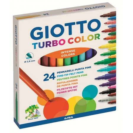 Pisaki Turbo Color 24szt Giotto