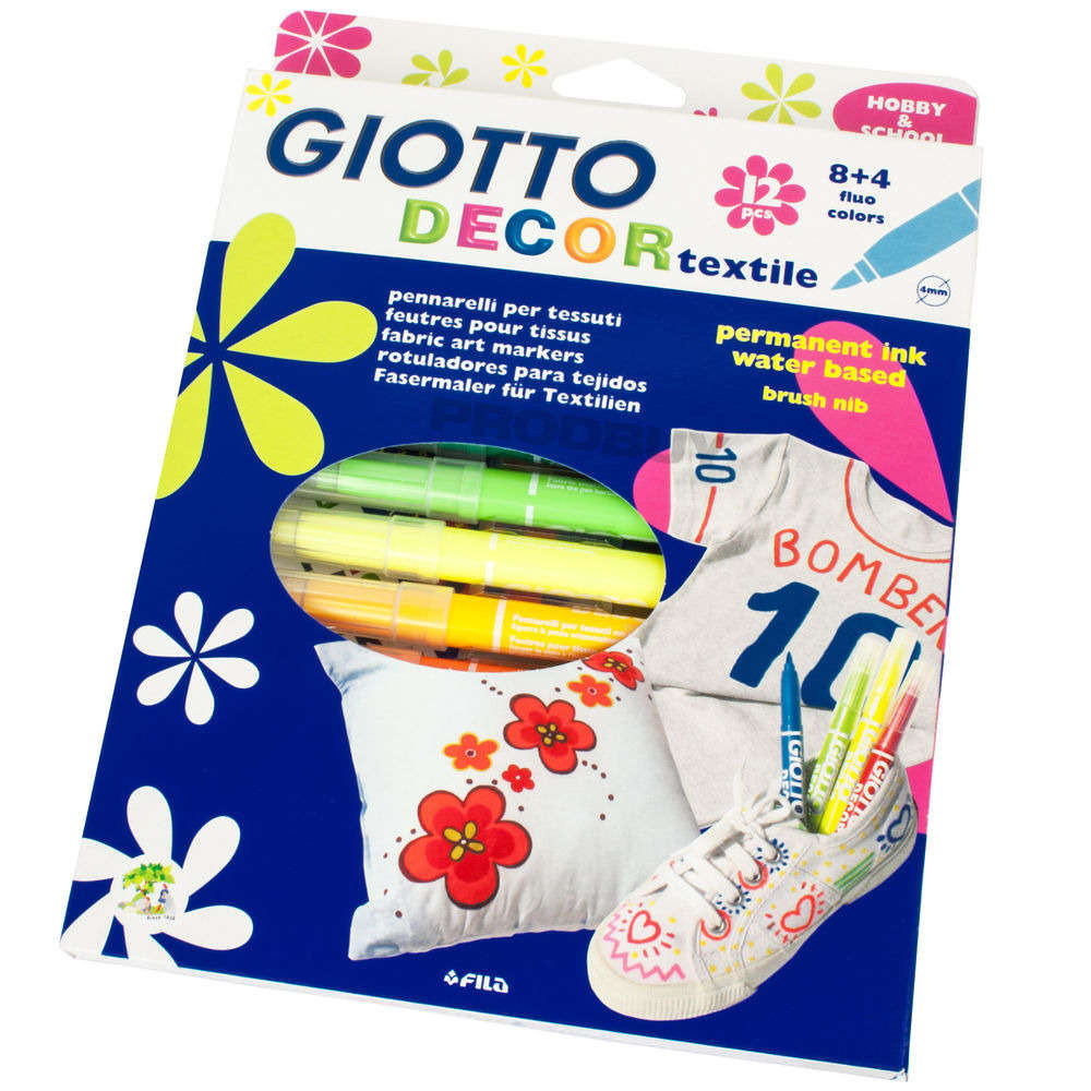 Pisaki do tkanin 12 kol. Giotto