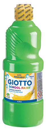 Farba szkolna Giotto School Paint 500ml jasnozielony