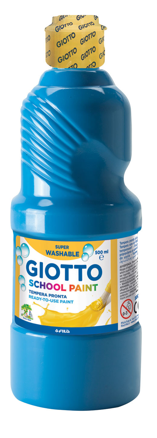 Farba szkolna Giotto School Paint 500ml cyan
