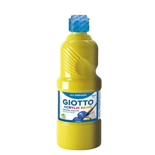 Farba akrylowa 500ml Giotto żółta