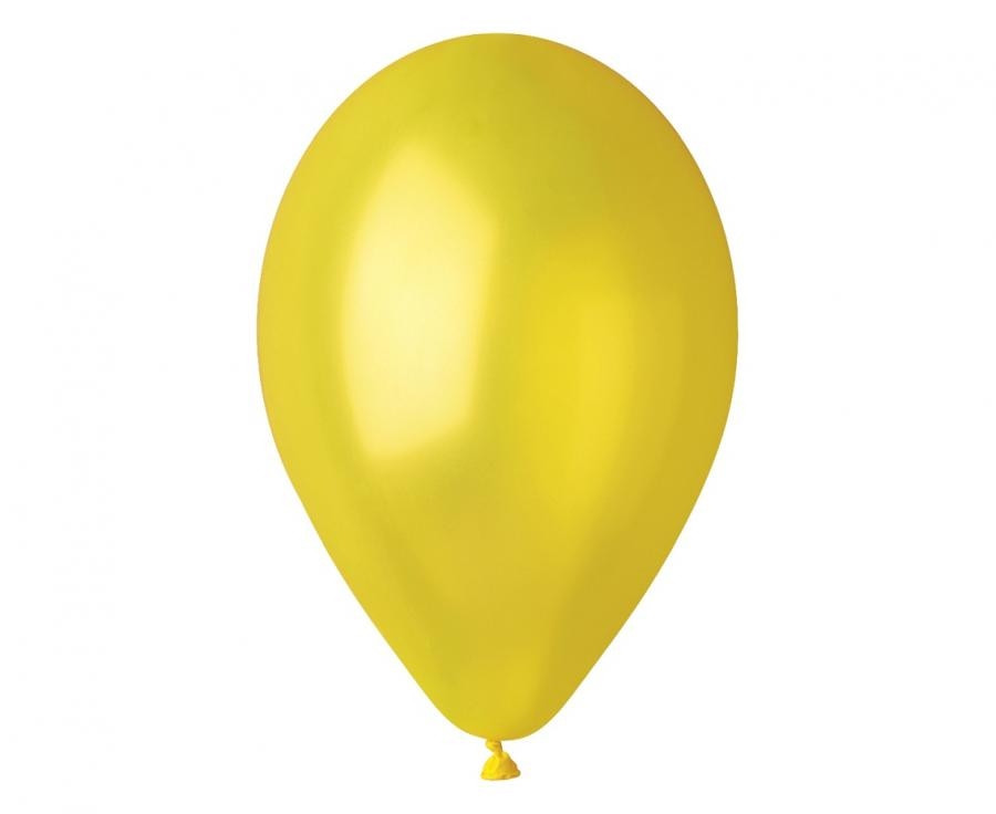 Balony żółte metalizowane śr. 80cm (100szt) GM90/30 GoDan