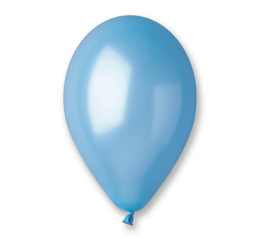 Balony błękitne metalizowane śr. 80cm (100szt) GM90/35 GoDan