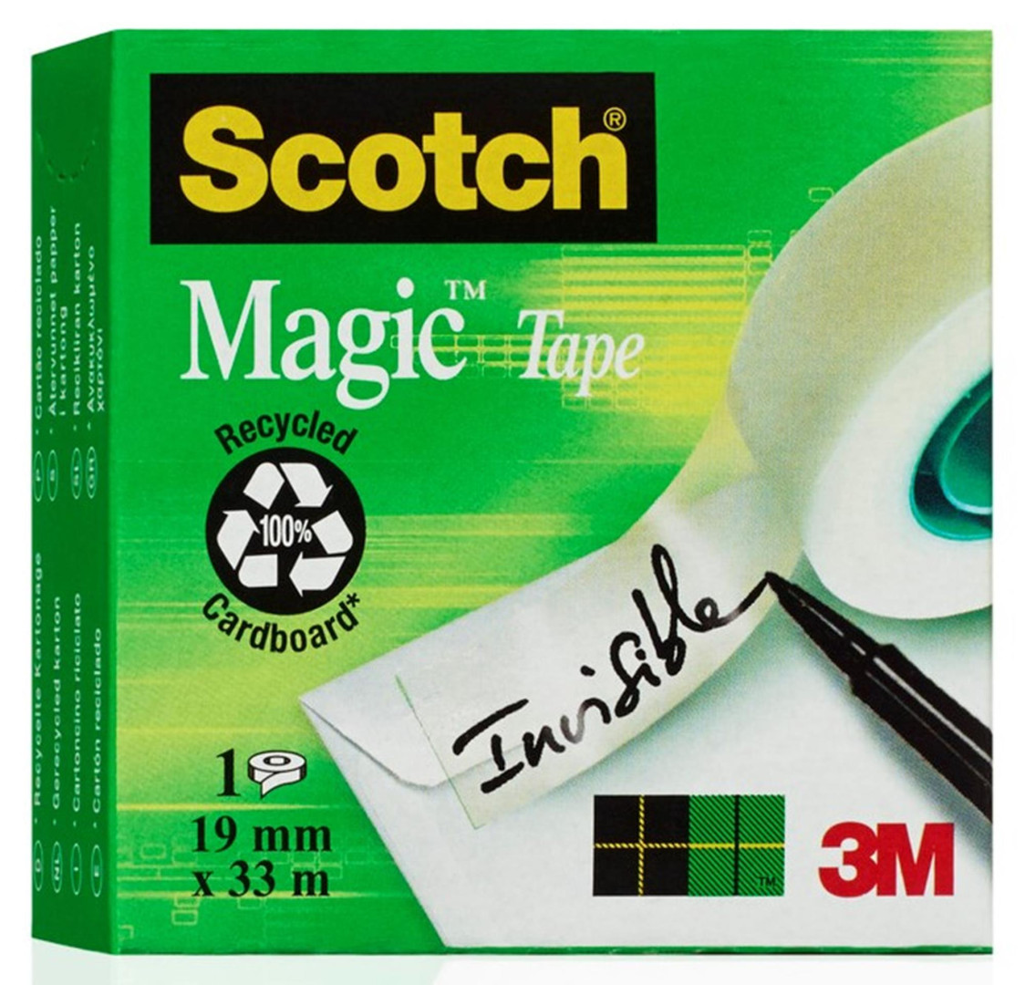 Taśma klejąca Scotch Magic 19mmx33m niewidoczna na papierze