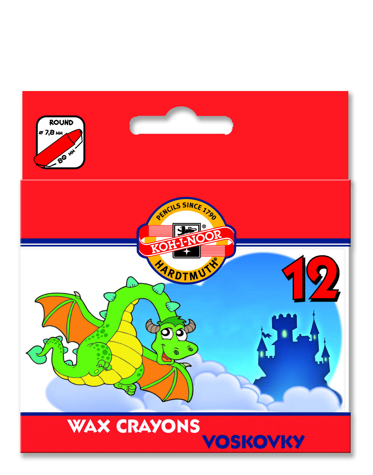 Kredka woskowa Koh-I-Noor 12 kolorów