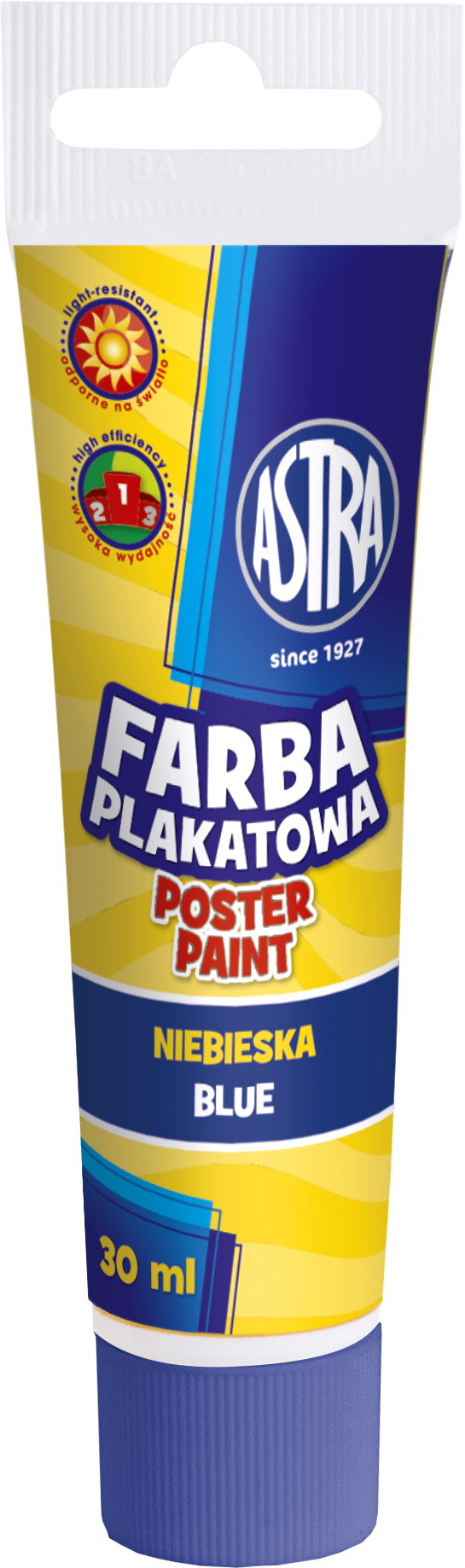 Farba plakatowa Astra tuba 30 ml niebieska