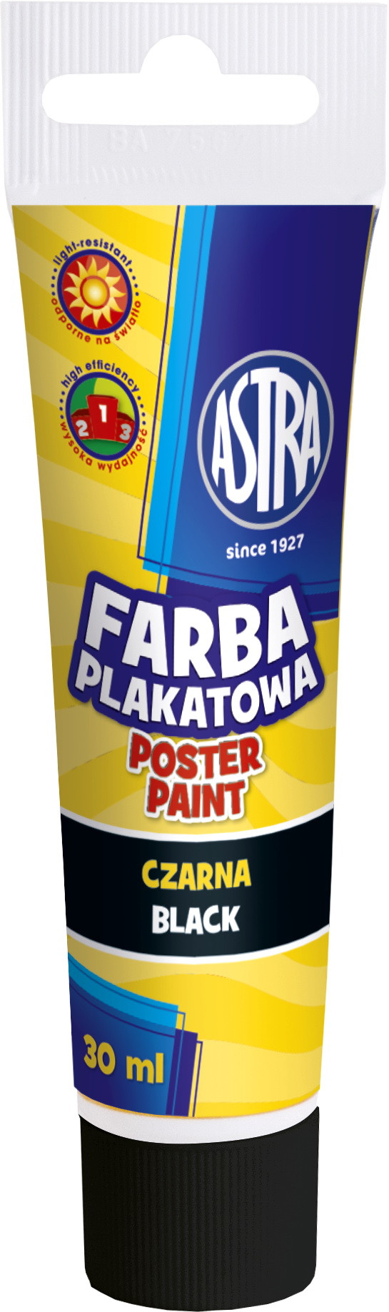Farba plakatowa Astra tuba 30 ml czarna