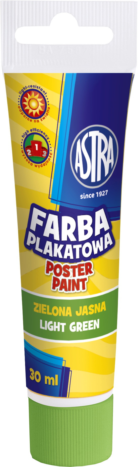 Farba plakatowa Astra tuba 30 ml zielona jasna