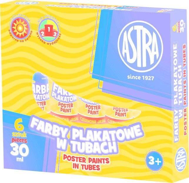 Farba plakatowa Astra tuba 30 ml niebieska ciemna