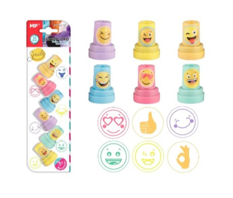Stempelki dla dzieci Uśmiech i łapki 6szt PM194-27 MP