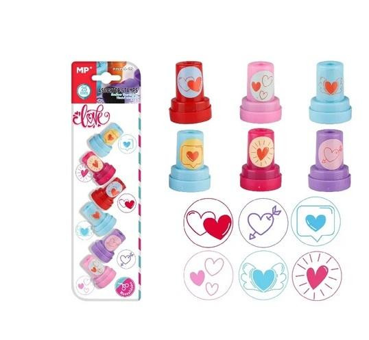 Stempelki dla dzieci Serduszka (6szt) PM194-28 MP