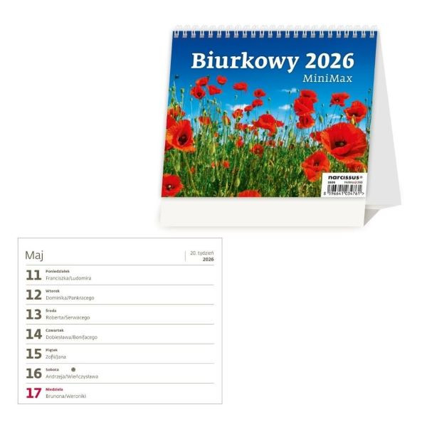Kalendarz biurkowy MiniMax tygodniowy Sztuka Rodzinna