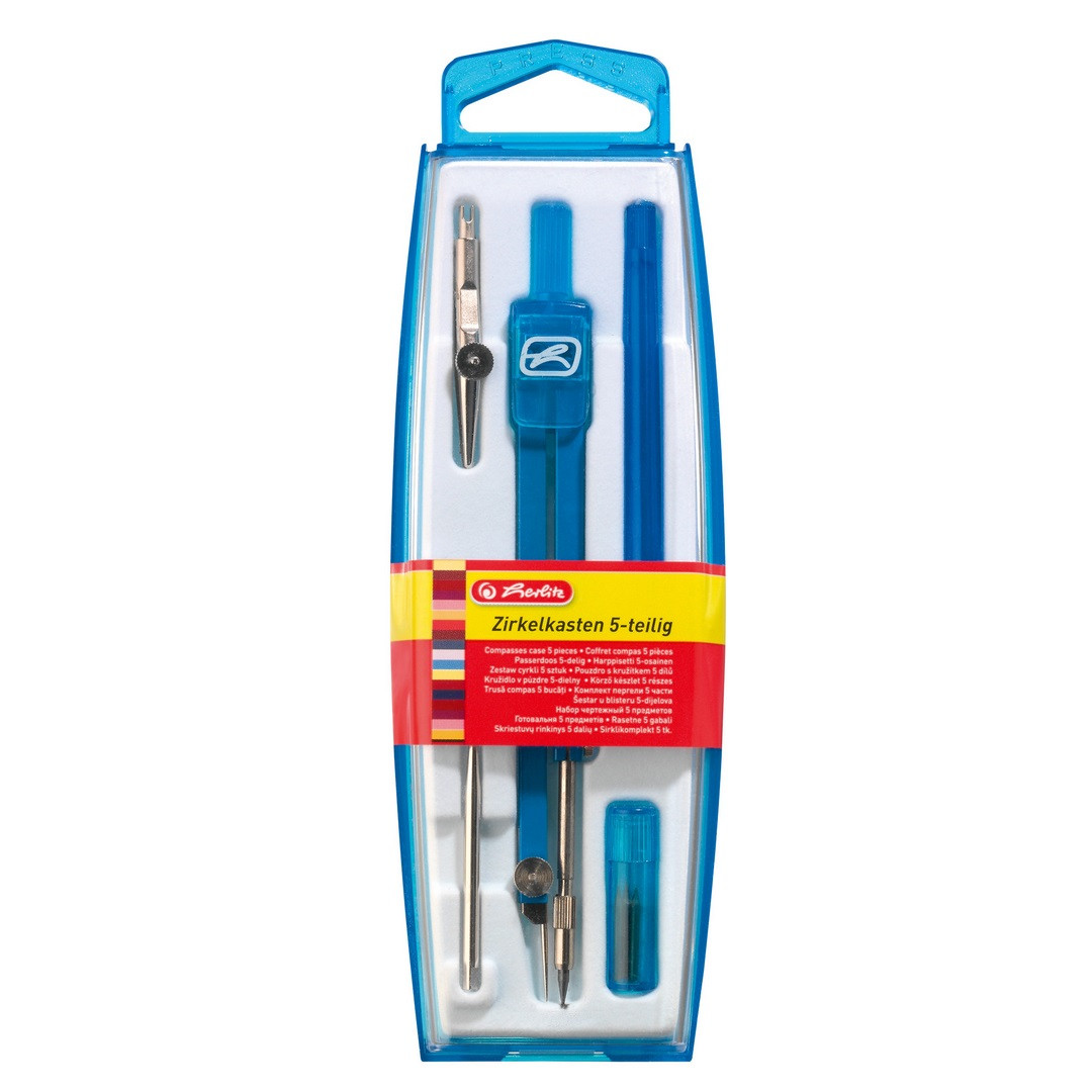 Cyrkiel szkolny 5 elementów Herlitz