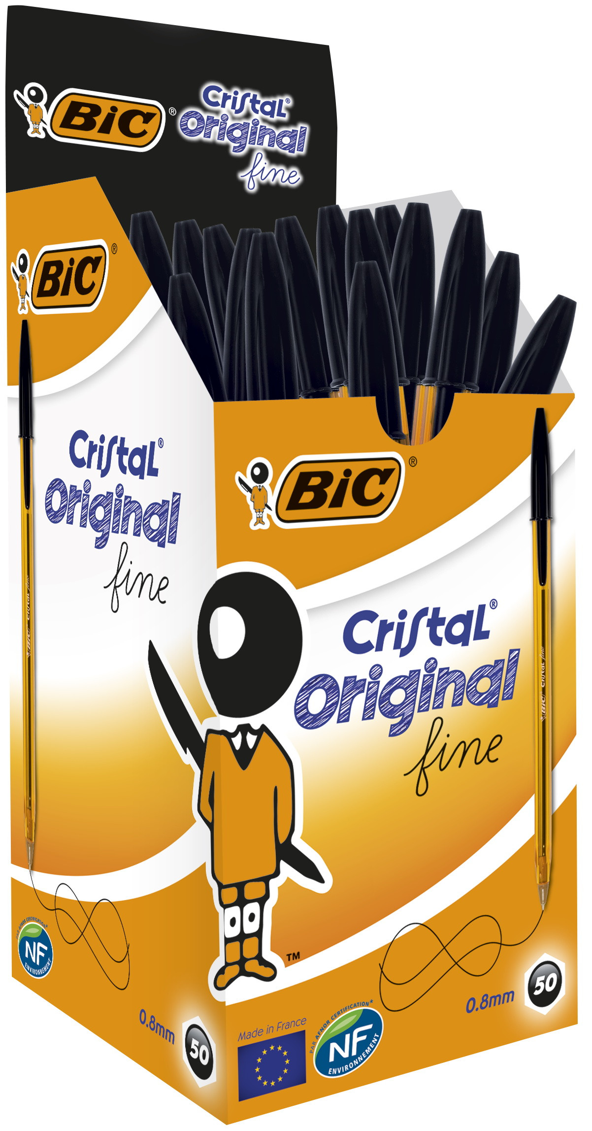 Długopis BIC Cristal Fine czarny 1szt.