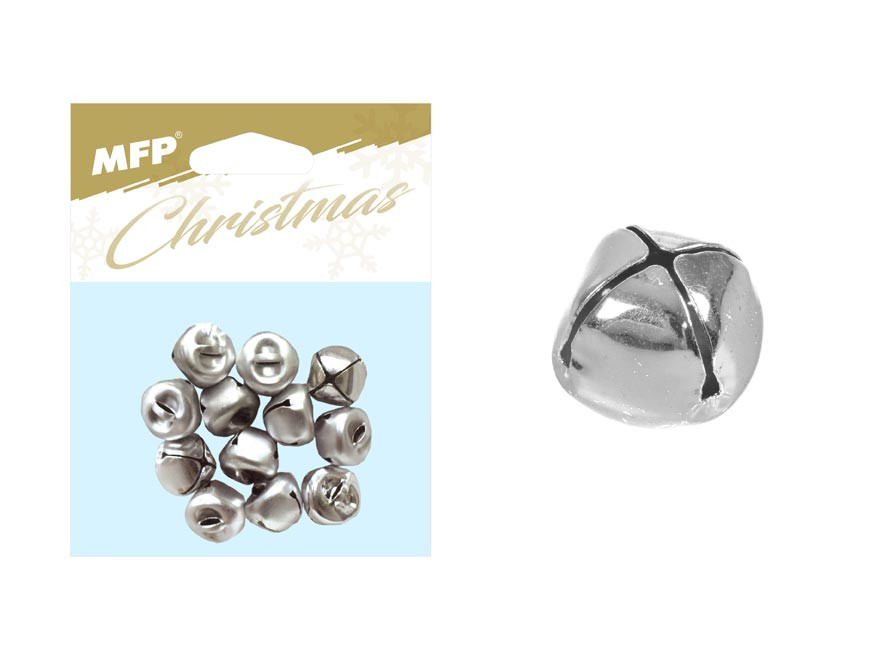 Dzwonki 2cm 12szt srebrne 8882339 MFP