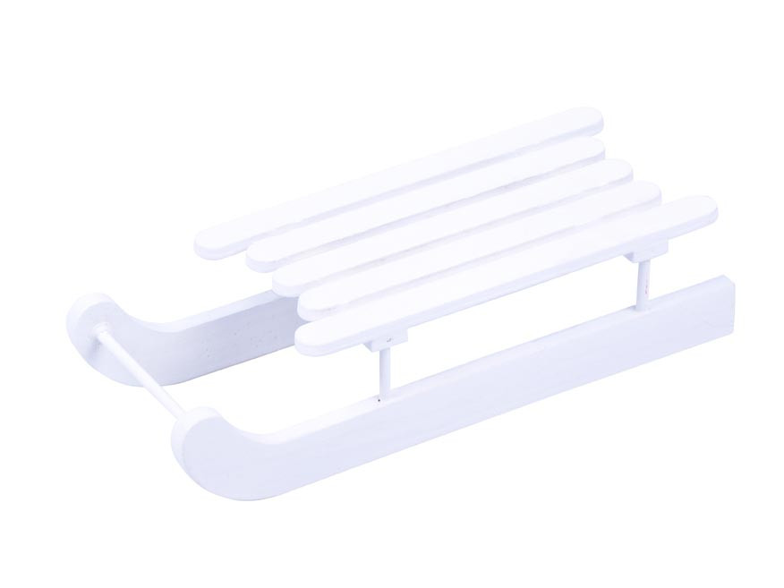 Sanki drewniane białe 20cm 8886431 MFP