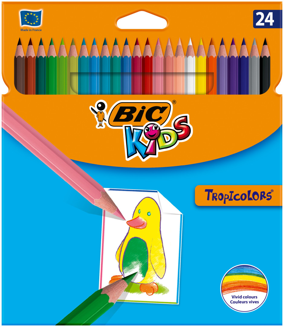 Kredki ołówkowe BIC Kids Tropicolors 24kol. 9375182