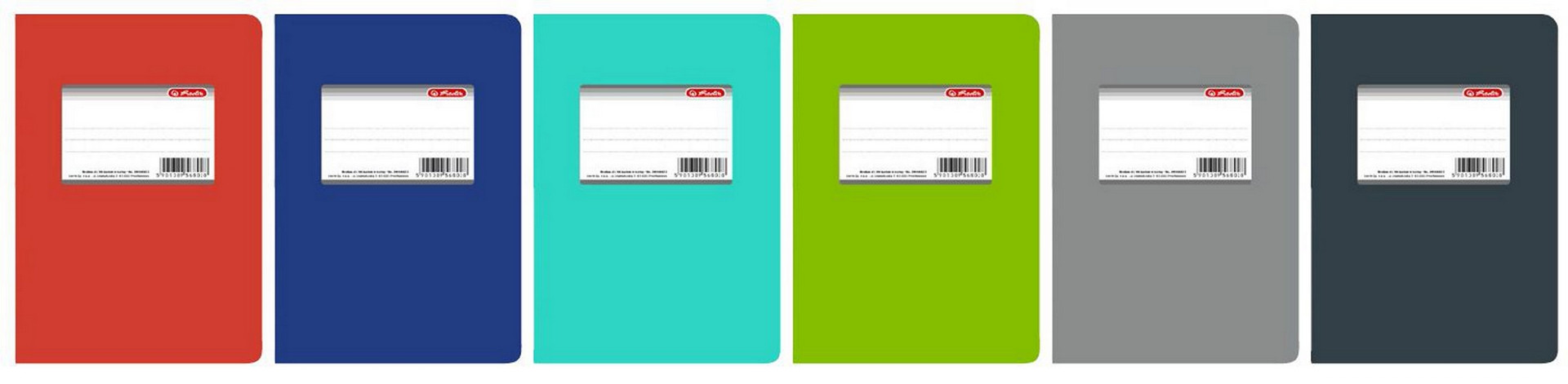 Brulion A5/96k. kratka klejony Colors Herlitz